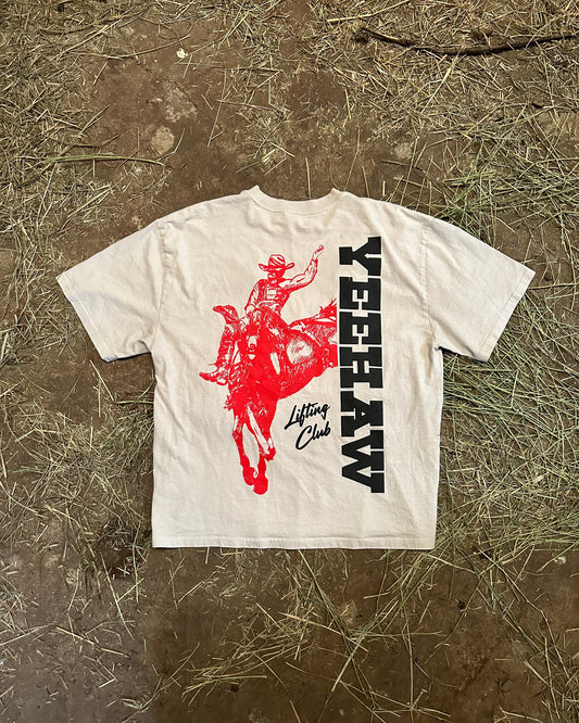 Yeehaw Lifting Club Rodeo - Bone White